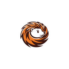 Clean and Elegant Hedgehog Logo.  Versatile Design for Creative, Tech, and Animal Brands
