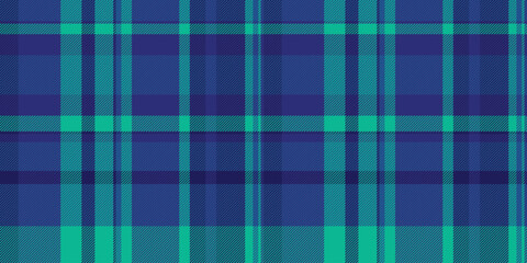 Vibrant teal and navy plaid pattern, perfect for textile design, fashion, or website backgrounds.