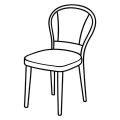 Illustration of a chair isolated on transparent background
