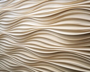 Abstract Beige Wave Wall Texture Modern Interior Design Element Background