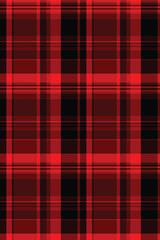 Bold red and black plaid pattern.  Perfect for backgrounds, textiles, or fashion design projects.