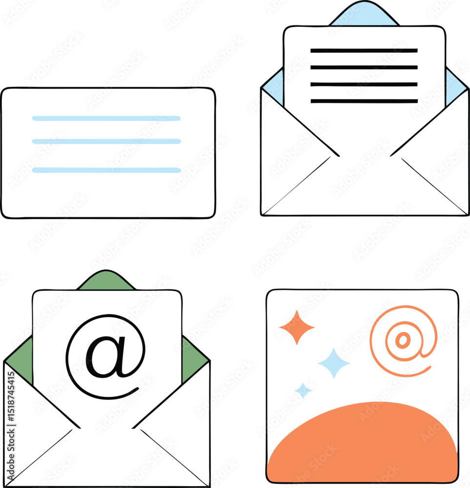 Poster abstract minimalist icons and shapes transparent on a white background design elements