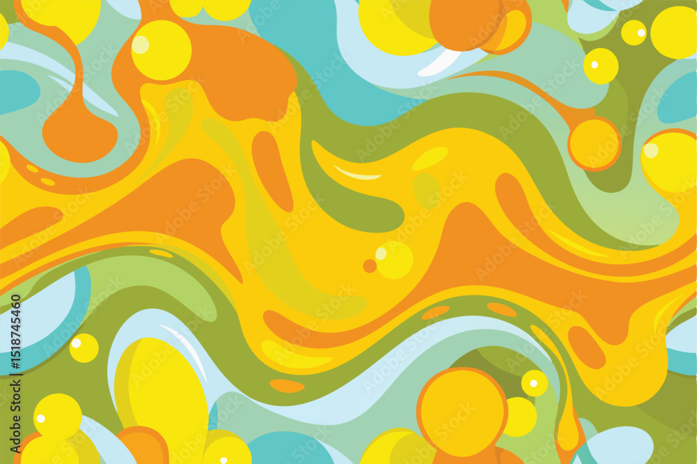 Poster abstract organic shape design with transparent vector elements on white background