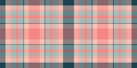 Subtle peach and teal plaid pattern.  Perfect for textile design, fashion, or website backgrounds.  This soft, repeating texture evokes a feeling of calm and sophistication.