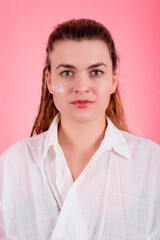 Beautiful woman with her skin care routine, spa day, skin treatment, natural beauty days, botox