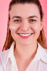 Beautiful woman with her skin care routine, spa day, skin treatment, natural beauty days, botox