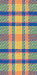 Event textile vector background, proud check texture tartan. Bandanna fabric pattern seamless plaid in blue and yellow colors.