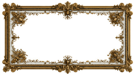 Luxurious Baroque Gold Ornate Frame: Exquisite Decor for Sophisticated Art Displays