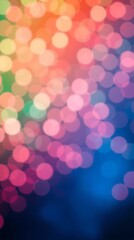 Abstract colorful bokeh lights background design