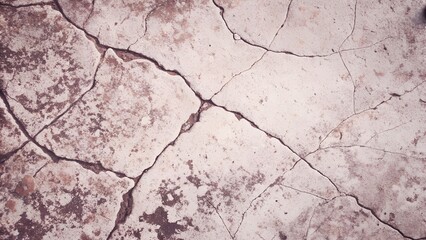Light Cracked Earth Wall Texture with Natural Pale Grunge Surface for Creative Design, Backdrops, and Visual Art