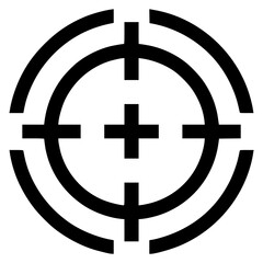 Obraz premium Target icon representing focus and precision in design