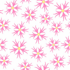 November 8th Birth Flower Lychnis Flos-Cuculi Graphic Design Pattern 1