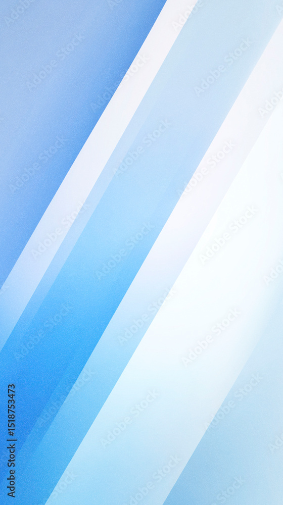 Poster abstract gradient illustration featuring soft blue tones and diagonal lines creating a sense of dept
