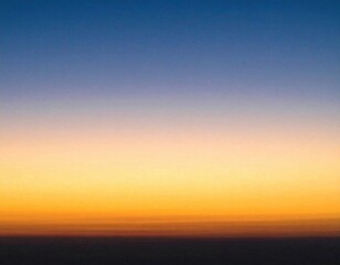 Sunset sky, vibrant colors, horizon