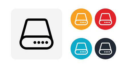 Power bank outline icon illustration isolated vector sign symbol