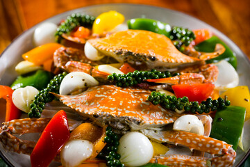 Blue Crab Stir Fry