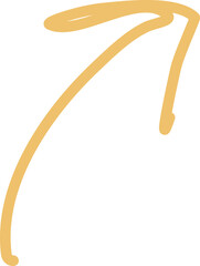 Arrow line doodle element