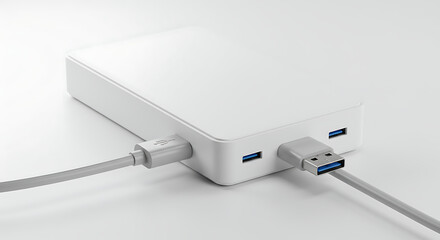 Sleek external storage drive, perfect for backup, data, or digital branding visuals.