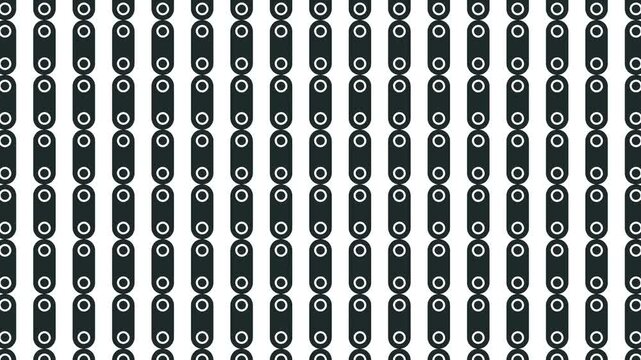 Animation of moving chains or parts similar to a construction set.
