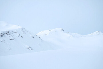 white background with a lot of snow on it