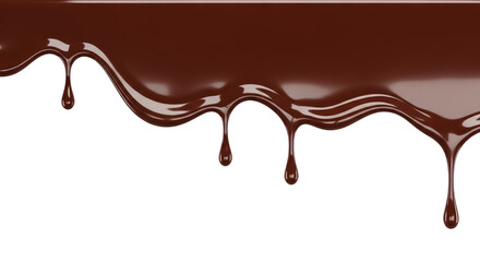 Melted chocolate drips