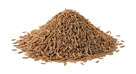 Pile of cumin seeds closeup
