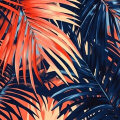 palm trees background By Generated AI