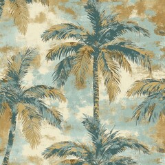 palm trees on the beach By Generated AI