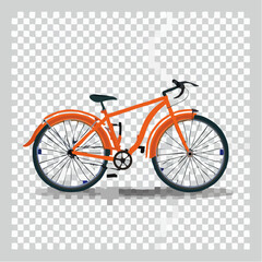 Fototapeta premium シンプルな自転車のベクター素材