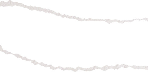 Ripped white paper piece