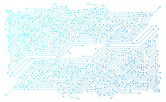 Circuit board technology pattern isolated on transparent background. Electronic circuit board hi tech connection system. Motherboard Digital Chip