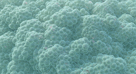 Green cells background illustration cell biology