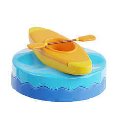 Canoeing 3D Icon