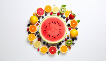 Summer Fruit Circle Watermelon & Berries