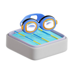 Swimming 3D Icon