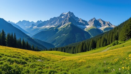 Obraz premium mountain landscape in the alps