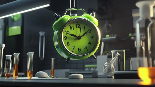 Time is of the essence in scientific research and laboratory analysis video footage