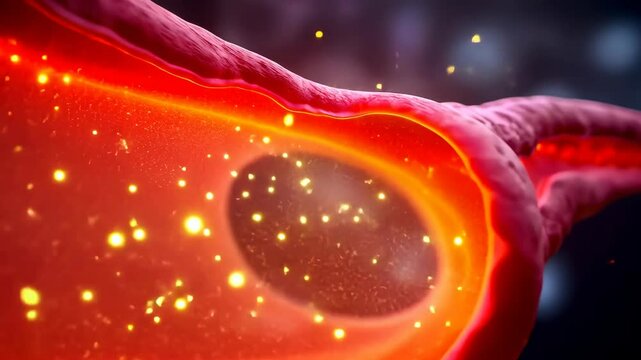 Vascular, vascular health, blood vessels. Circulation improvement. Capillaries constrict under low pressure. Vein elasticity enhances oxygen delivery. Cardiovascular efficiency supports organ