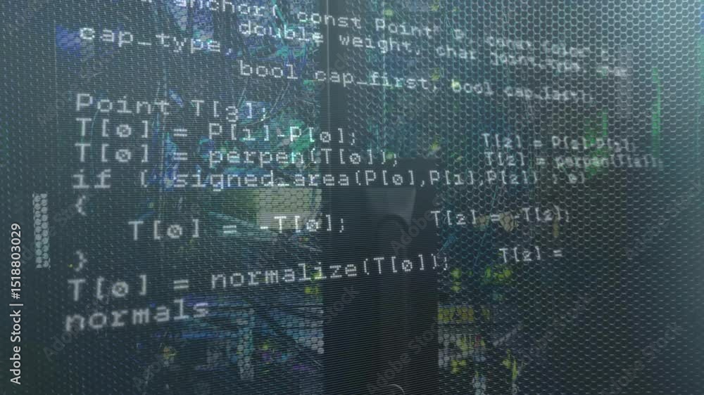 Poster playback starting on code editor window initiating upward scrolling of c++ code for review