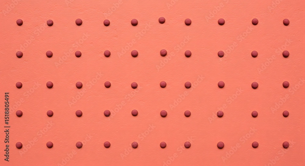 Aufkleber patterned texture of red dots on a red background