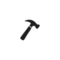 hammer silhouette illustration of a tool used to strike an object