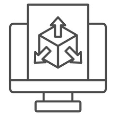 Model 2 Outline Icon Element For Design