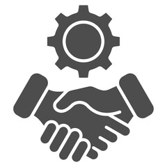 Relations Glyph Icon Element For Design