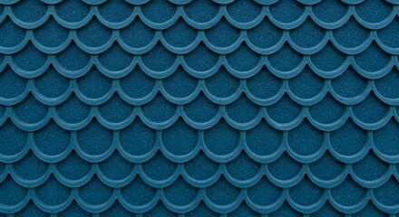 Blue scallop pattern texture