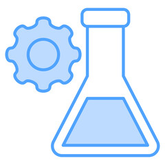 Experiment Blue Icon Element For Design