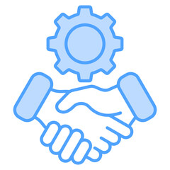 Relations Blue Icon Element For Design