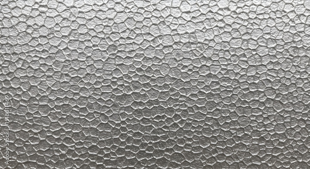 Poster textured glass surface with irregular hexagon pattern