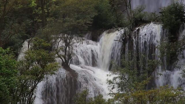 The splendor of the falls, "Tee lor su" Umphang district of Tak province, Thailand. 
