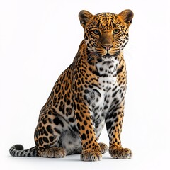 Majestic Leopard in Jungle Habitat. A Stunning Wildlife Photography Portrait of the Spotted Feline Predator