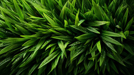 Macro Photography of Vibrant Green Leaves: A Sustainable Nature's Beauty in Summer Foliage Background